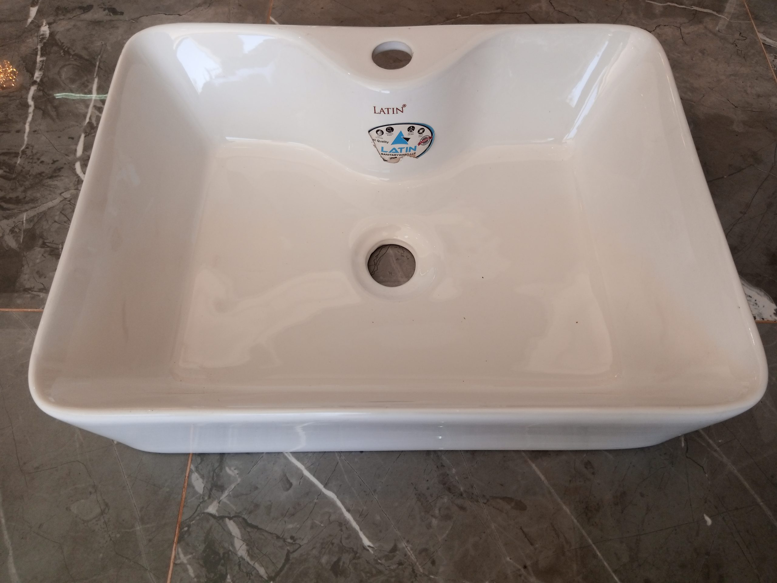 Sink top basin