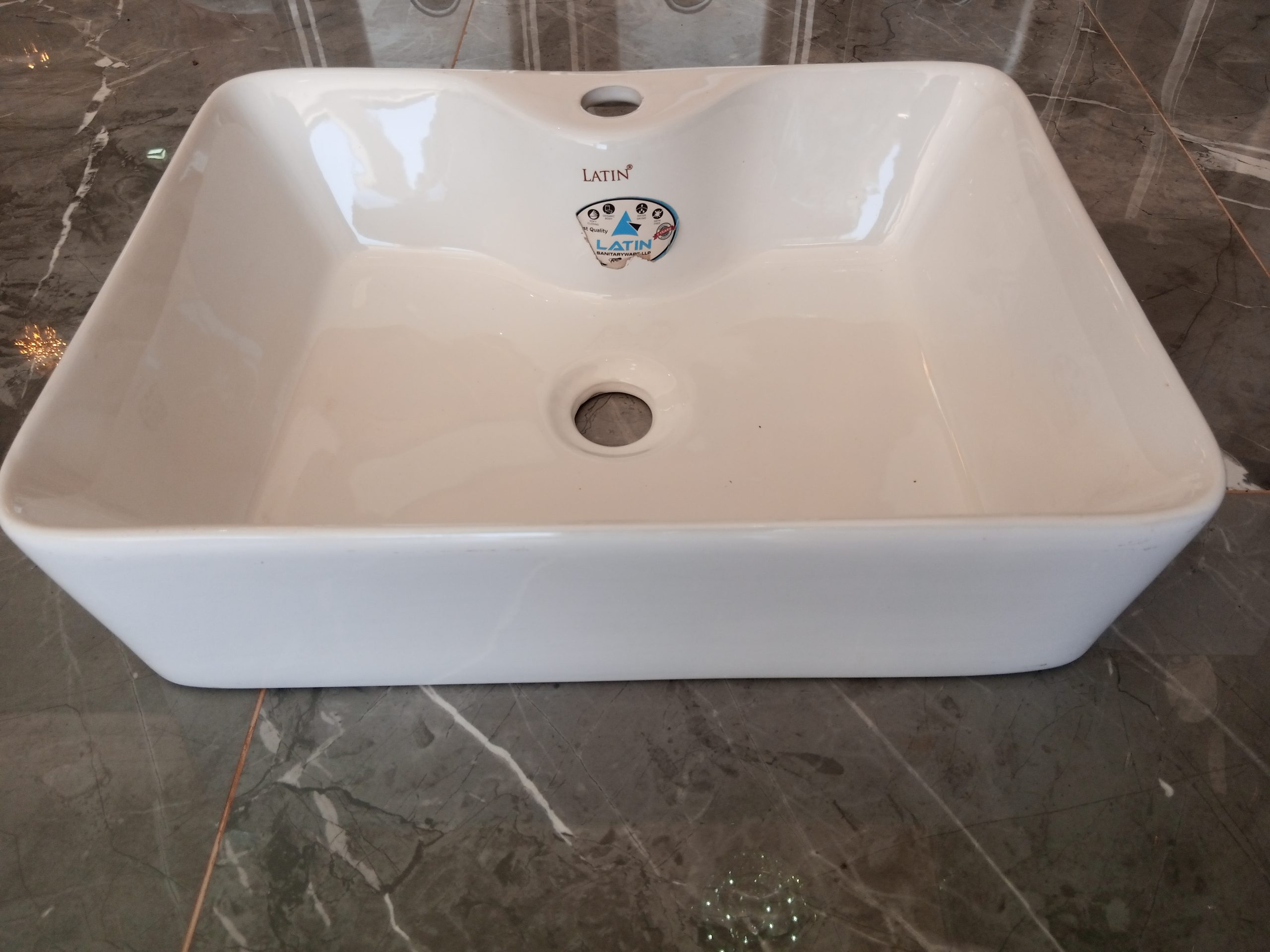 Sink top basin