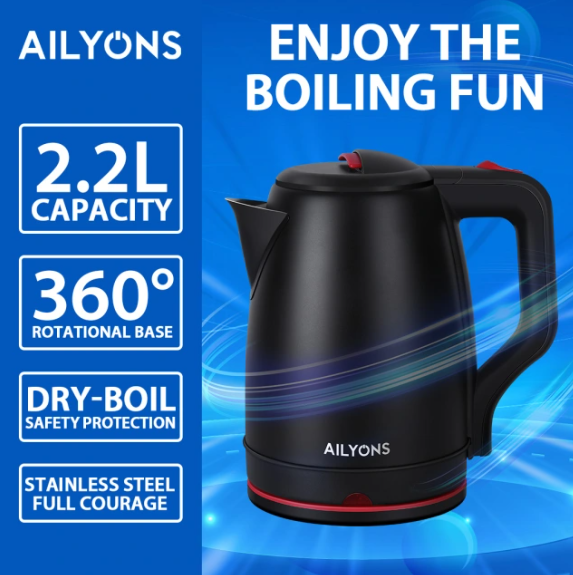 Ailyons 2.2 litre water kettle