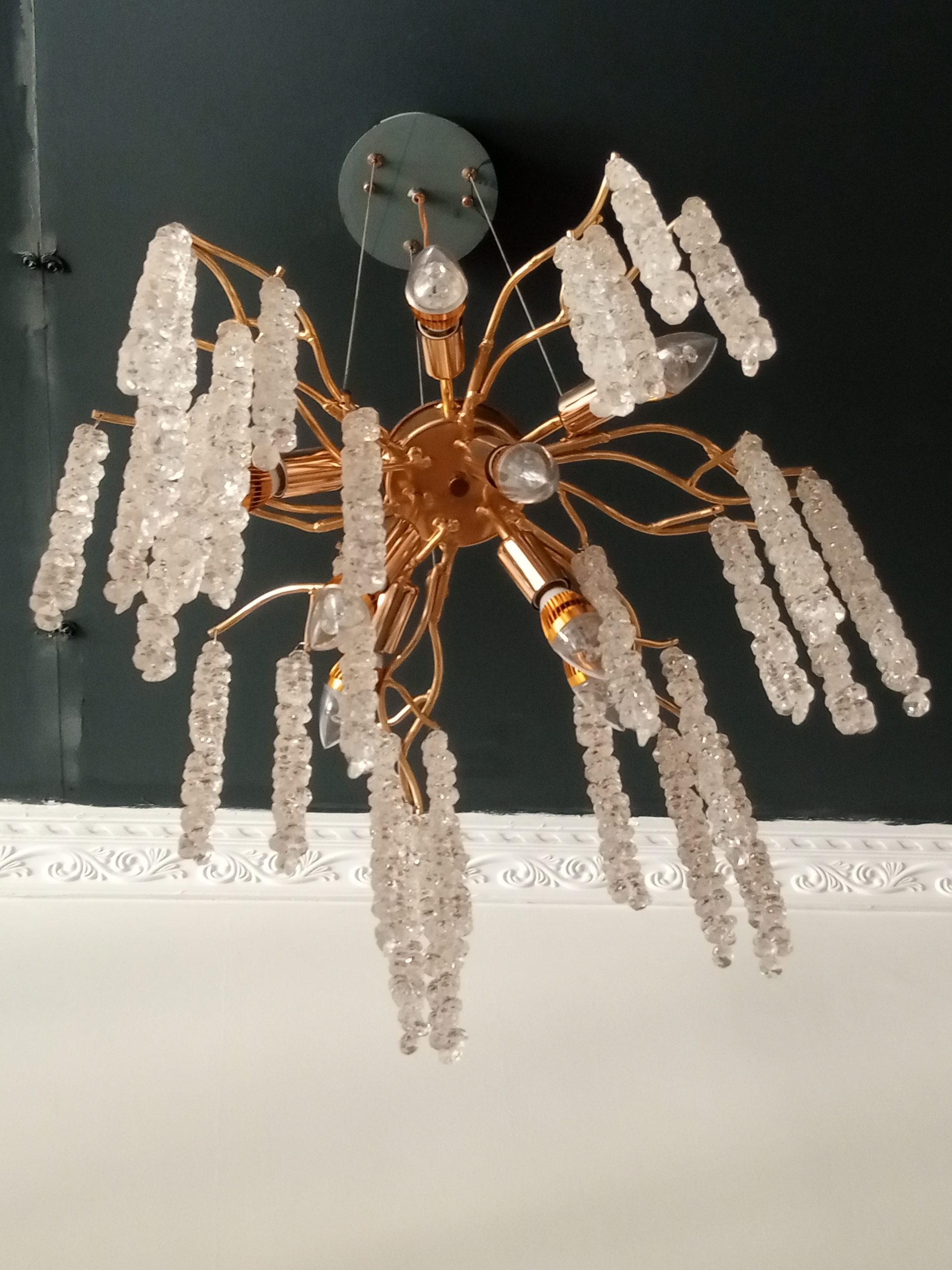 Cascading Crystal Chandelier