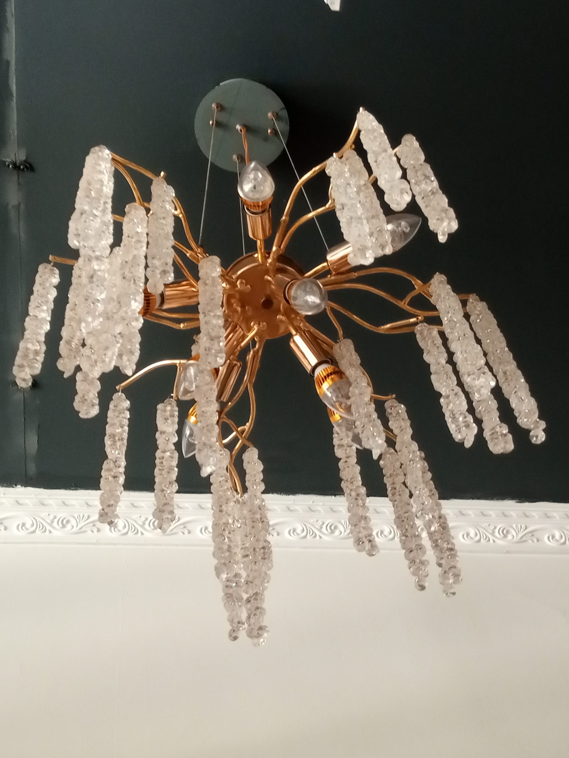 Cascading Crystal Chandelier
