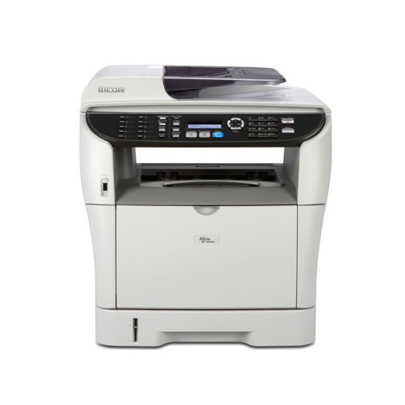 Ricoh SP 3400 Mono-Laser Printer, Copier, Scanner