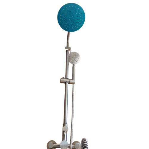 Blue Silver Three Way Shower