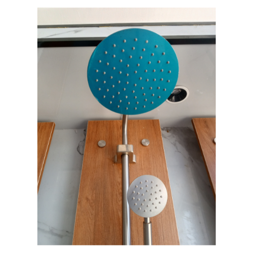 Blue Silver Three Way Shower