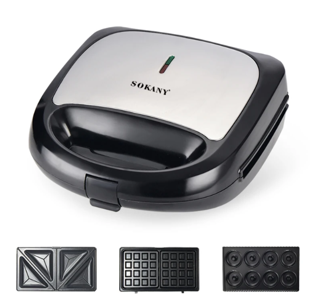 Sokany 3 in 1 Sandwich Maker