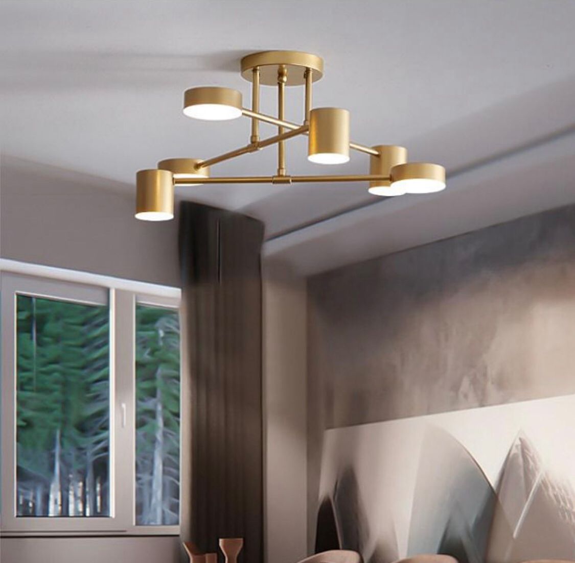 Gold Sputnik Style Lights Design