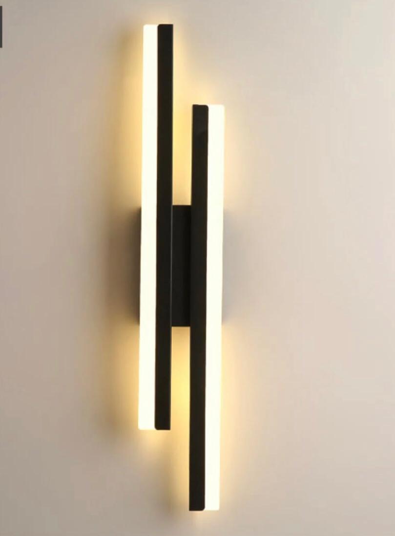 Black Paralel Wall Lights