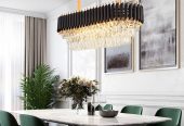 modern crystalline chandelier