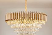 modern crystalline chandelier