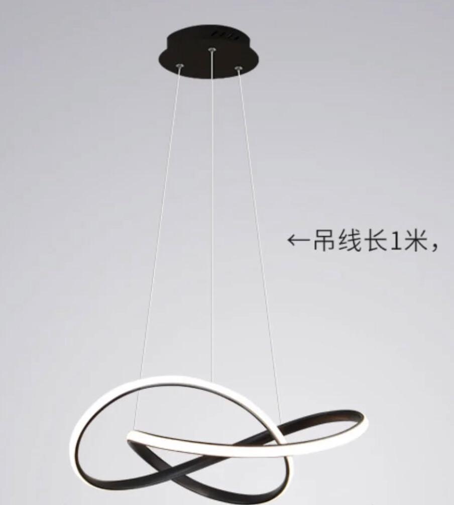 Cascading 3 Ring Circular Golden Chandelier