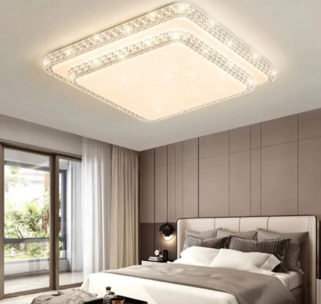 large square chandelier light