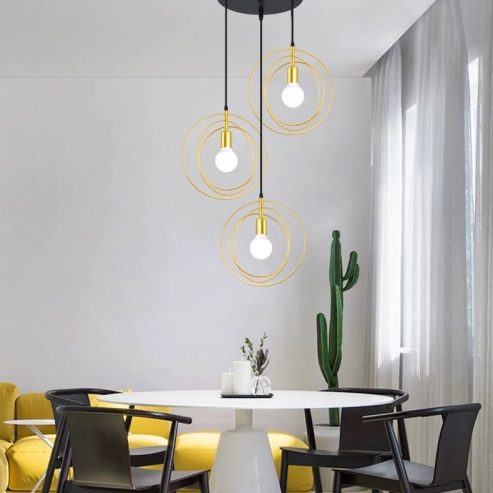 Circular Ring Bulb Chandeliers