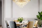 modern crystalline chandelier