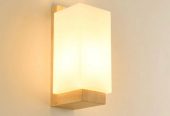 Black Wooden Rectangular Wall Lights